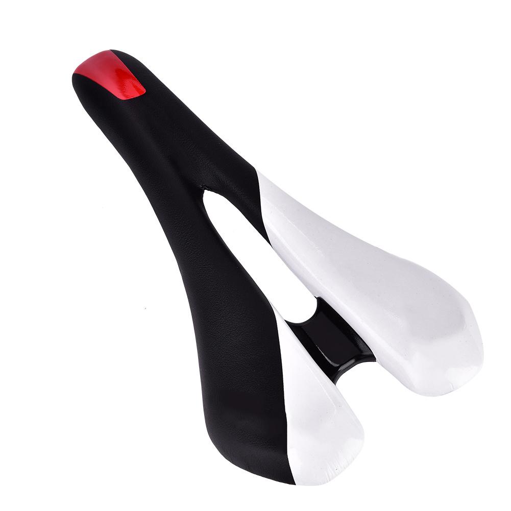 PU Lther   Cycling St Cushion Saddle For Mountain Road Bike(Red & Black)