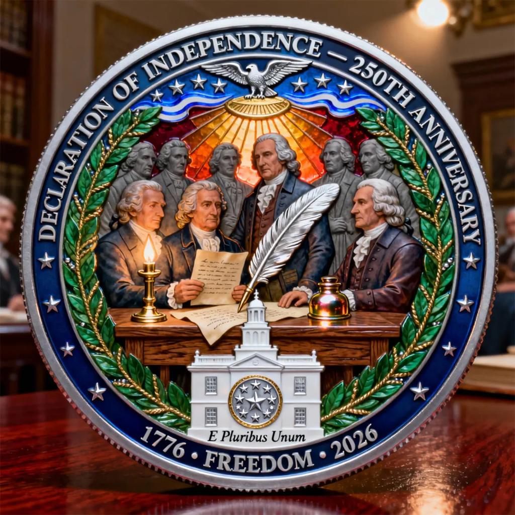 250th Anniversary Commemorative Coin Of The Declaration Of Independence
