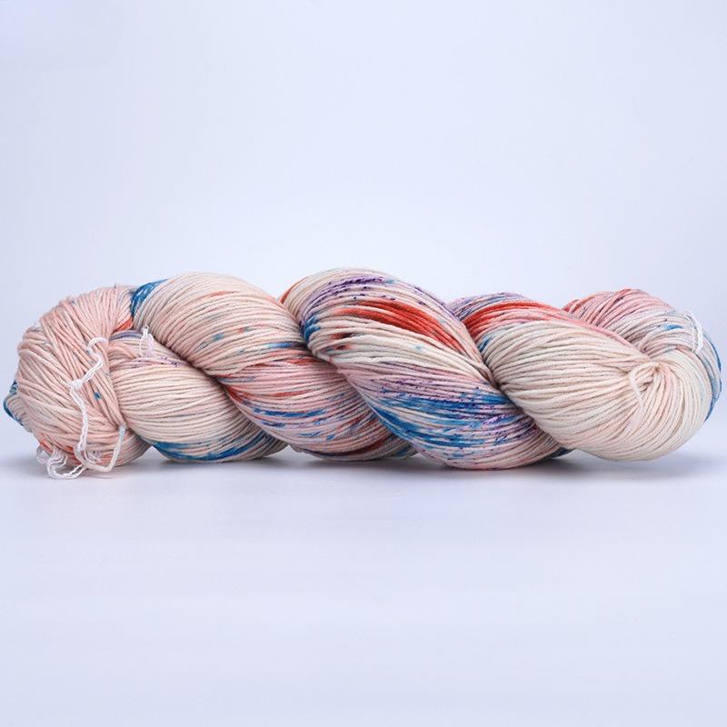 100g 300Meters Handmade Dyed Wool Yarn for DIY Knitting&Crocheting Sweater Scarf Gradient Color Cotton Wool Yarn