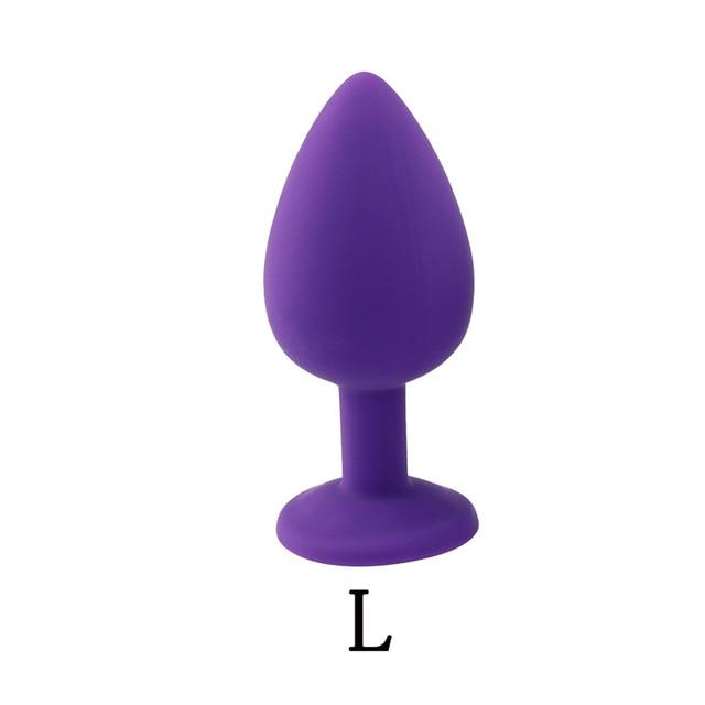 3Pcs/Set Safe Butt Plug With Crystal Detachable Jewelry Anal Plug Vagina Clitoris Vibrator Sex Toy
