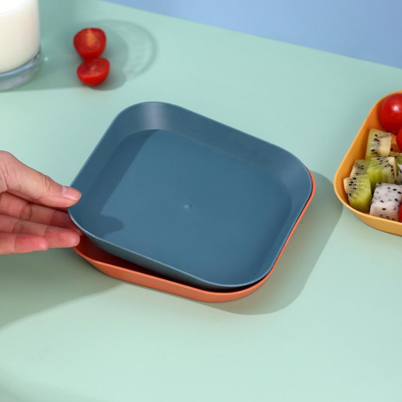 Severský styl plastového talíře na večeři, kostní miska, domácí čtvercová miska na rožni, kostní miska na dort, ovoce, svačina, malý talíř, kuchyňské doplňky