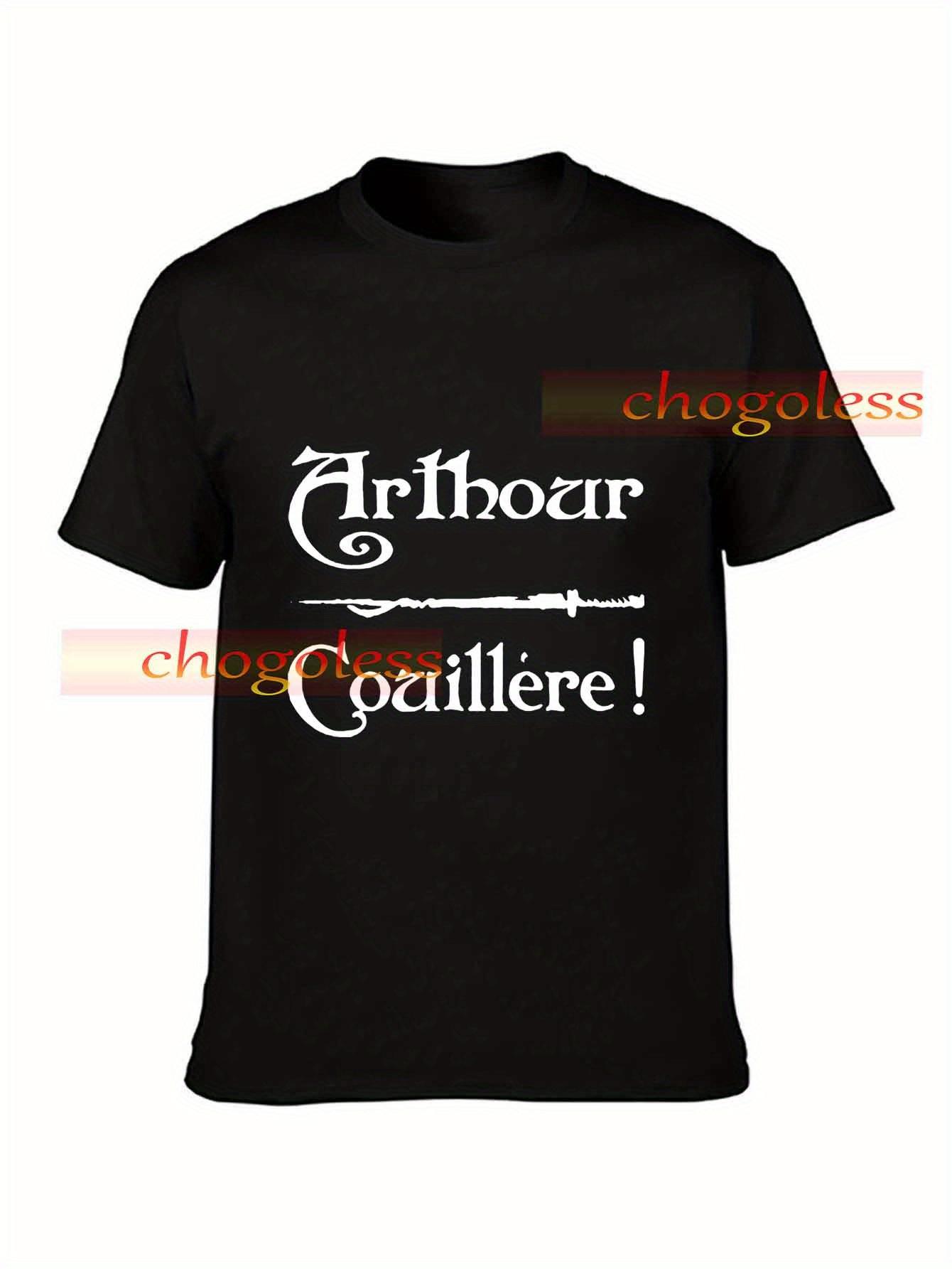 T-Shirt Featuring King Arthur And Camelot - Crafted with a Medieval Theme And a Sword Inspired by Arthurian Stories M