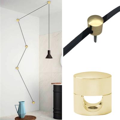 1/4Pcs Metal Cable Organizer Clip Ceiling Hanging Lamp Cord Organizer Fixator Holder