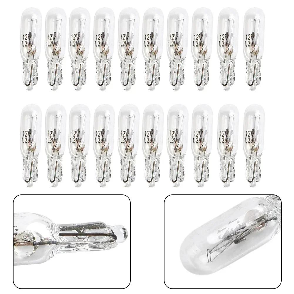 Parts Bulbs Accessories 20PCS Car Dashboard Light Instrument Panel Bulb Replacement Set T5 286 Warm White 1.2W