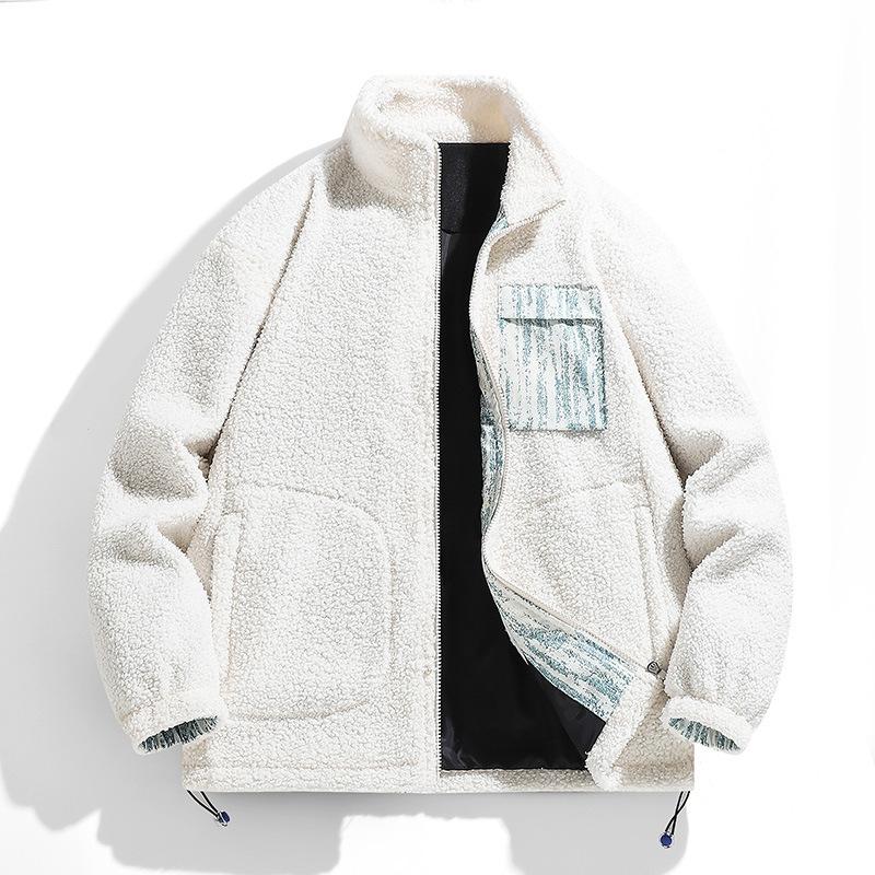 Autumn/Winter Outdoor Lamb Fleece Coat Large Size Autumn/Winter Loose Fat Plus Large Size