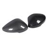 1 Pair Side Mirror Cap Cover Left Right Carbon Fiber Style Protective Weather Resistant Rear View Wing Mirror Housing