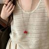 Colorful Mushroom Pendant Necklace Enamel Mushroom Fashion Necklace Sweet Women's Necklace  Women