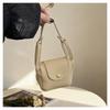Convenience and Simplicity in Texture. Soft Leather Saddle-style Single-shoulder Lightweight Luxury Crossbody Small Bag.