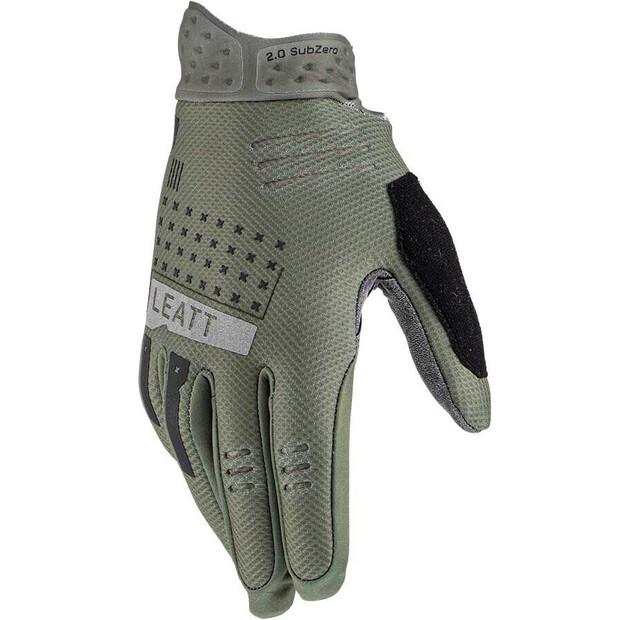 Велоперчатки Leatt MTB 2.0 SubZero (зелено-серые) S