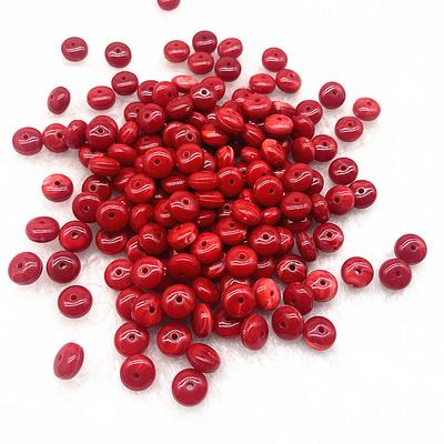 30pcs 10x5mm Flat Shape Acrylic Beads Spacer Loose Beads for Jewelry Making DIY Bracelet Accessories