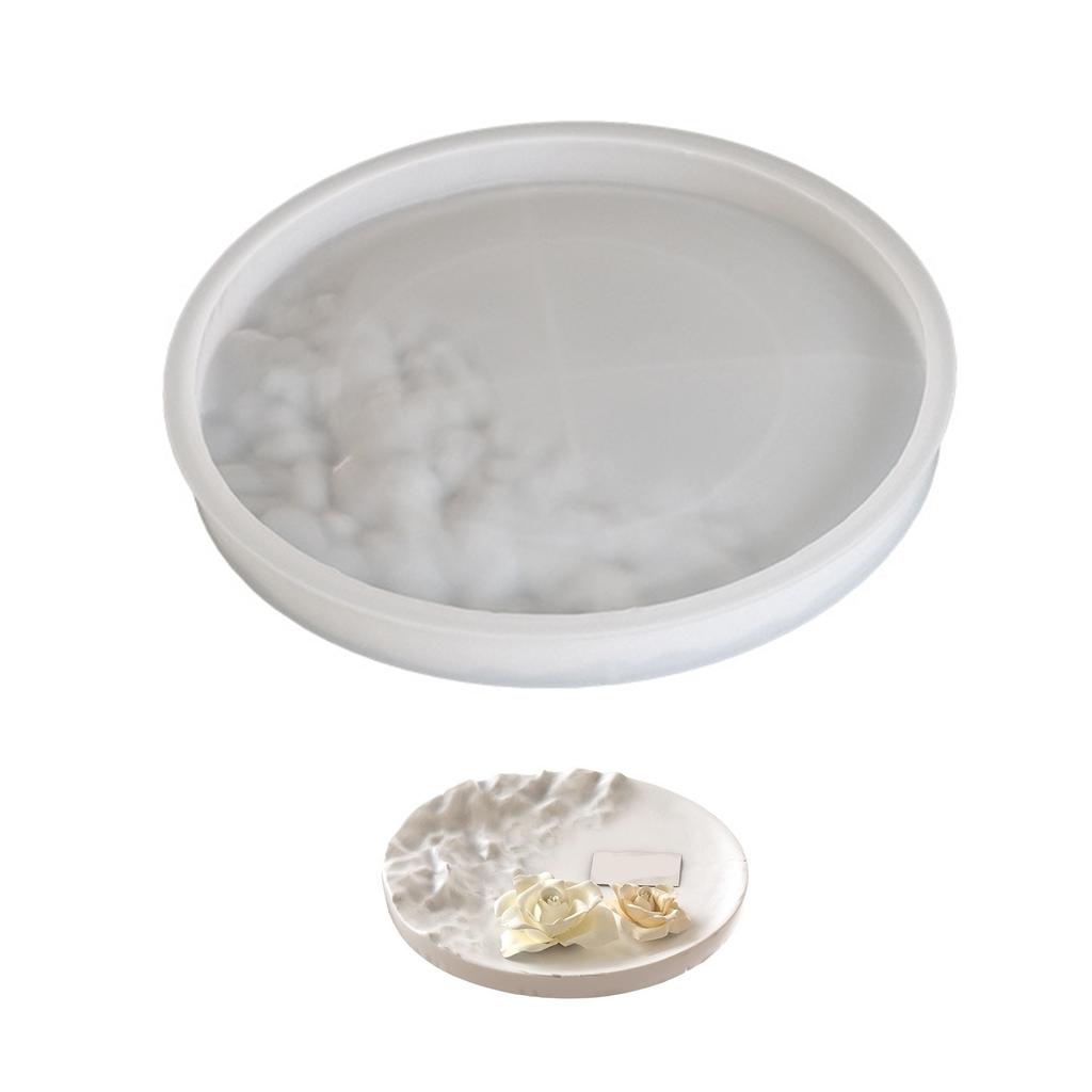 Practical Sturdy Silicone Mould for Ocean Waved Texture Trays Portable for Home Decoration and Art Exhibitions