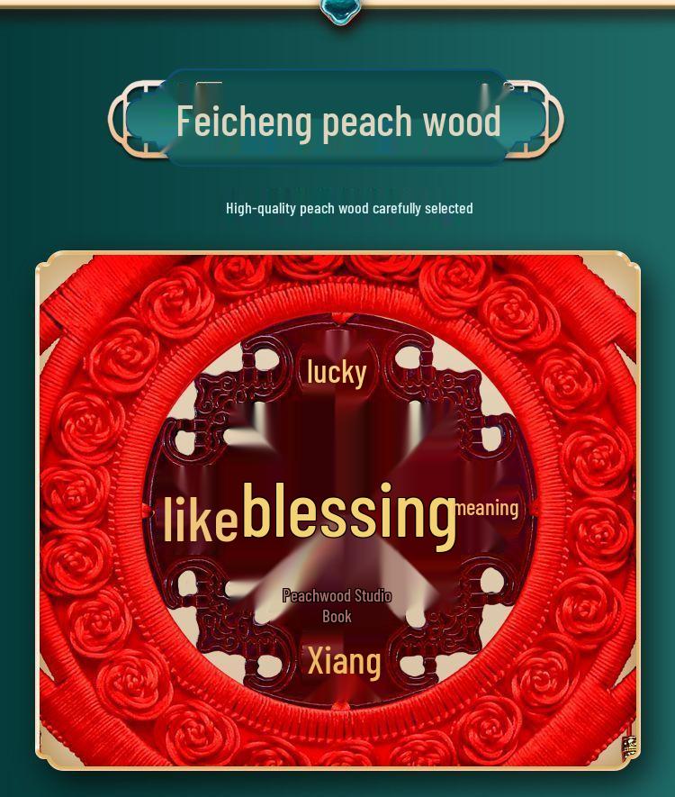 2025 High-End Chinese Knot Peace Fu Character Five Blessings Door Ornament for Living Room and Housewarming Decoration