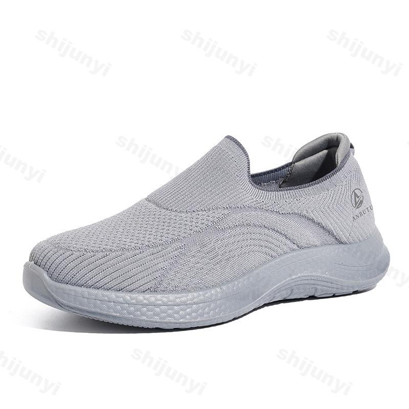 Fashion Couples' 2025 Summer New Fly Weave Mesh Breathable Casual Sports Shoes Women's Fashion Comfortable Flats Men's Slip On Sneakers