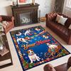 Virgin Mary Theme Crystal Velvet Rug Personalized Custom Name Text Soft Floor Mat Home Decor