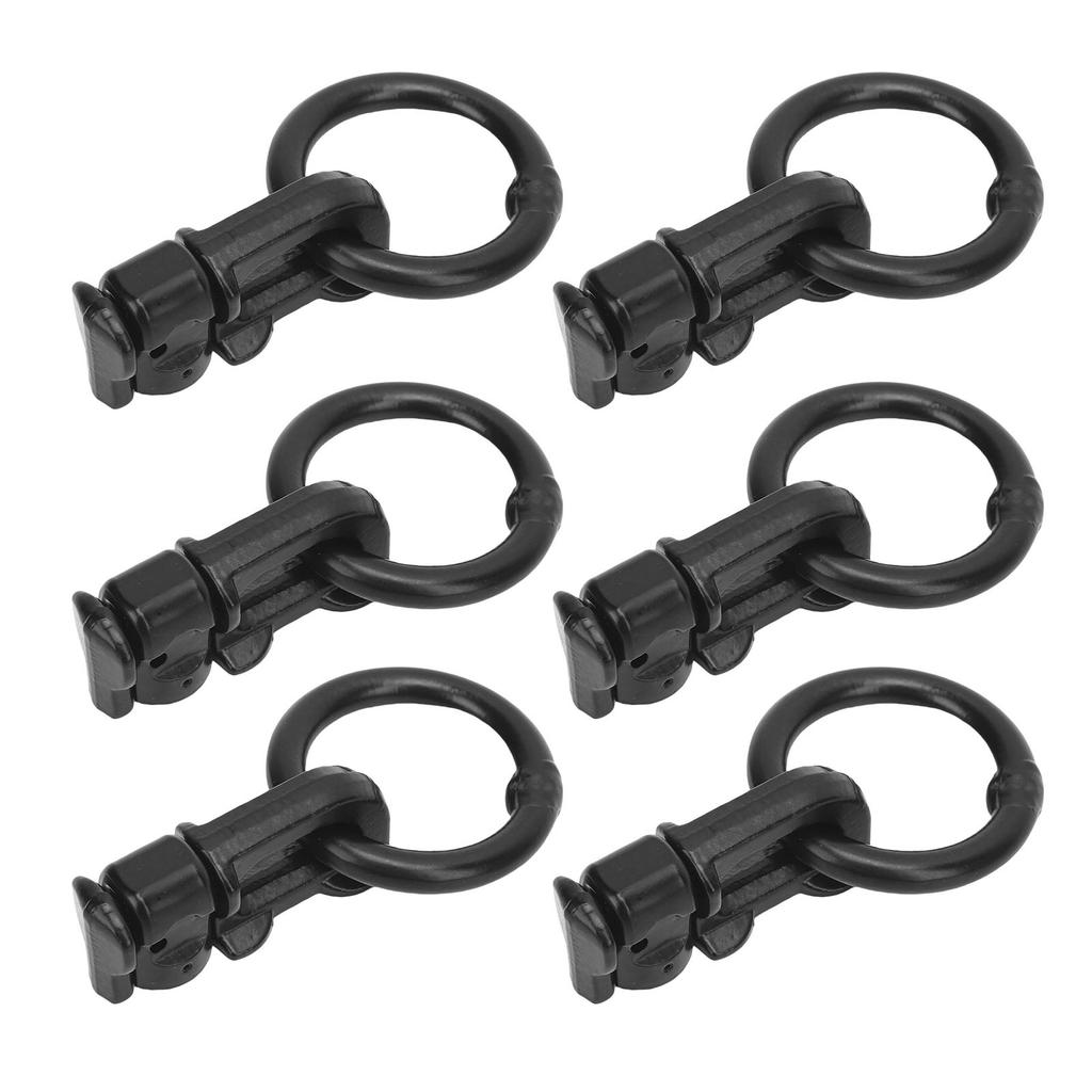 6 szt. Mocowanie podwójnego trzpienia L-track z O-ringiem Stal stopowa Wytrzymałość na zerwanie 5000 funtów Punkt mocowania do łóżka ciężarówki