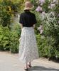 Ppaeppae Waistband Flower Tiered Long Skirt