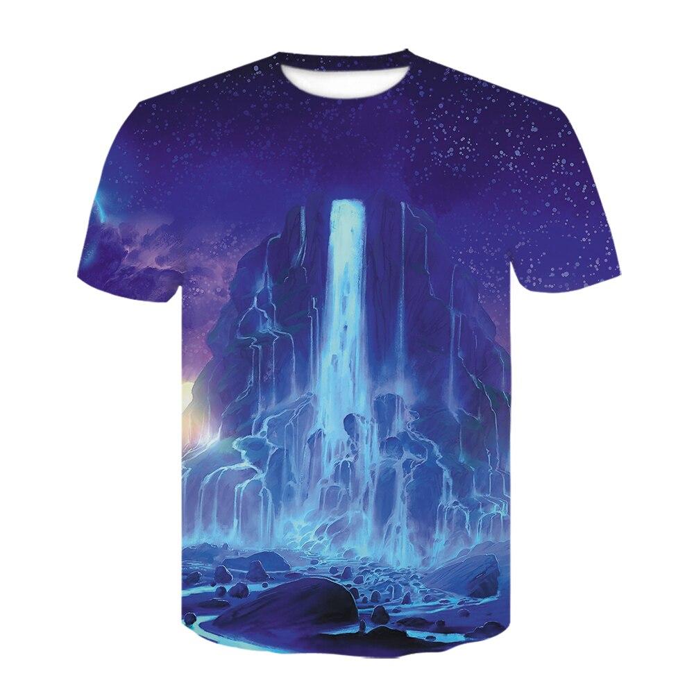 Funny T-shirts Psychedelic T Shirt Men Women Mushroom Anime T Shirt Geometric T-shirts 3d Print KTB