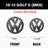 1set Black Hollow out style Car Front Grill Badge Emblem SS15 Stickers Car Logo Accessories For VW Golf 4 5 8(MK8) 7(MK7) sportvan