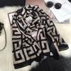 Silk scarf women's spring and autumn style foreign style fashion winter linen yarn oversized shawl dual-purpose versatile thin cotton and linen scarf