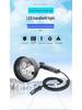 40W Portable LED Outdoor Spotlight, 6-Inch High-Brightness Light for Road Repair, Night Fishing, and Detection