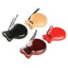 2 Pcs Spanish Castanets with String Traditional Flamenco Castanets Wood Percussion Orff Music Instrument Easy To Play