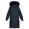 Women's Fashion Long Padded Jacket Coat With Big  Collar And Thick Down Padded Jacket