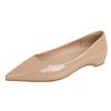 Fashion Elegant OL Ladies Dress Work Shoes Woman Nude Flats Ballet Pointed Toe Elevate Loafers Female Ballerinas Slip On Mocasines Mujer