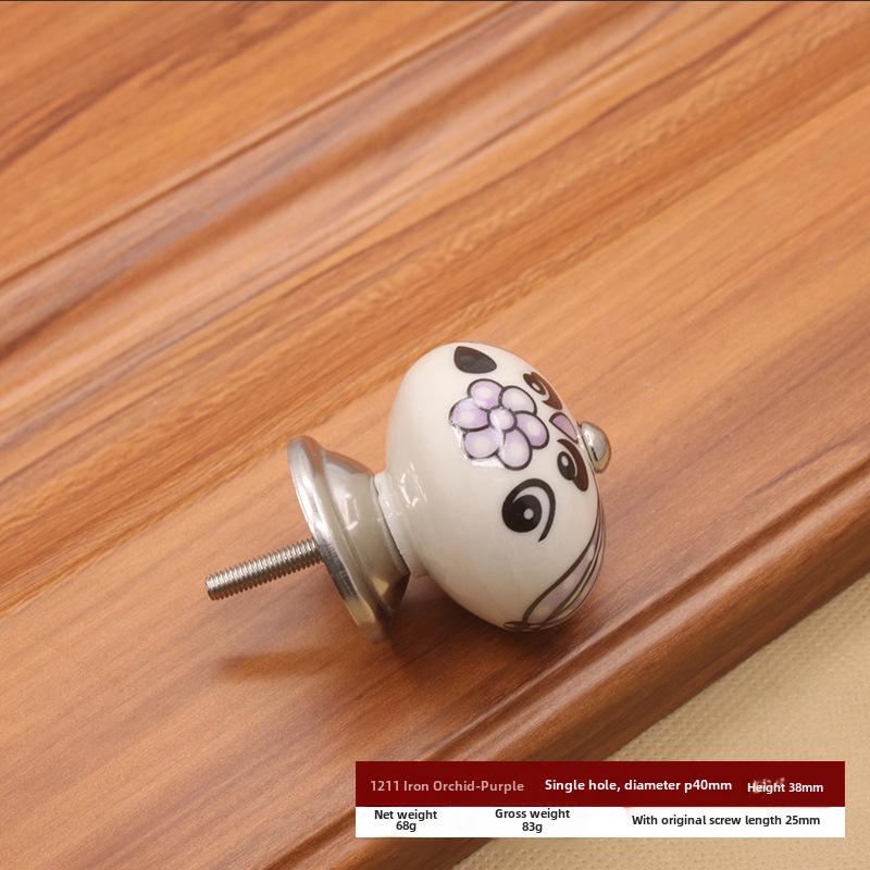 Modern American Ceramic Pumpkin Cabinet Handle