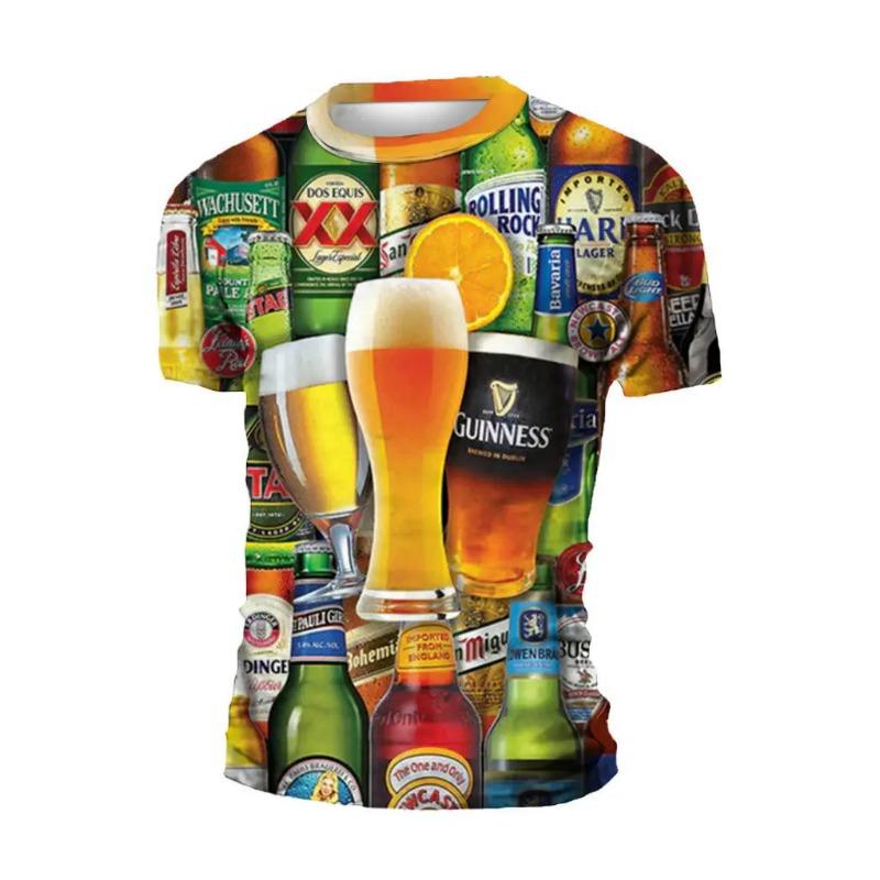 3D Print Badminton Sports T-shirt For Men Summer Short Sleeves Round Neck Funny