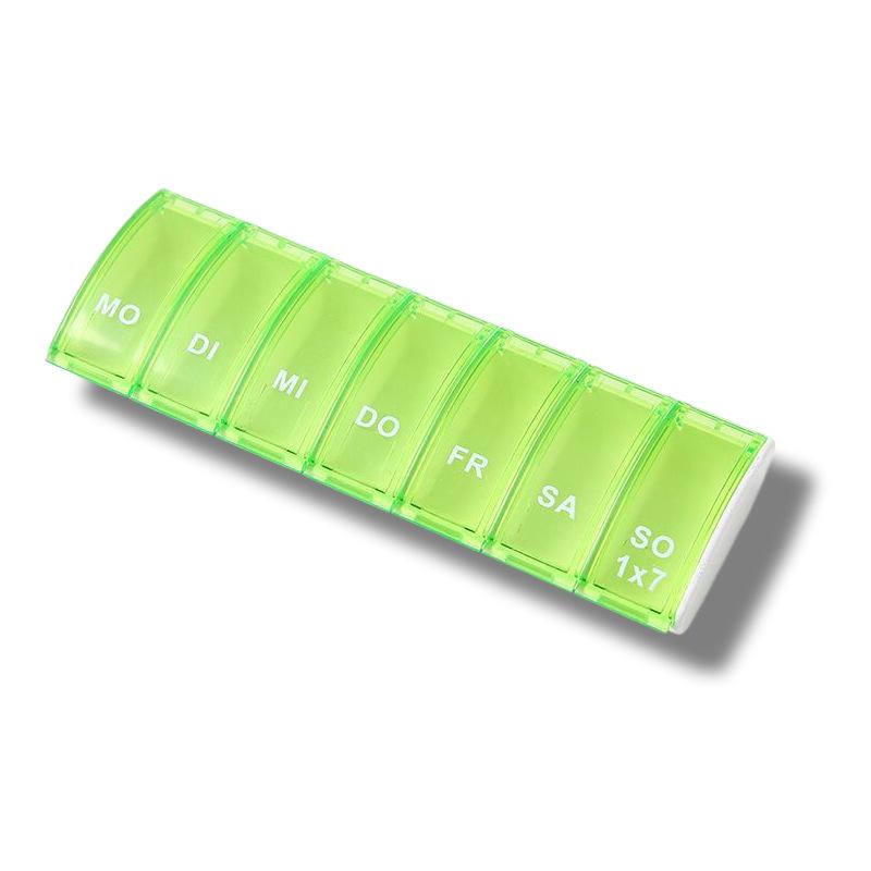 7-Day Portable Pill Organizer with Seven Compartments