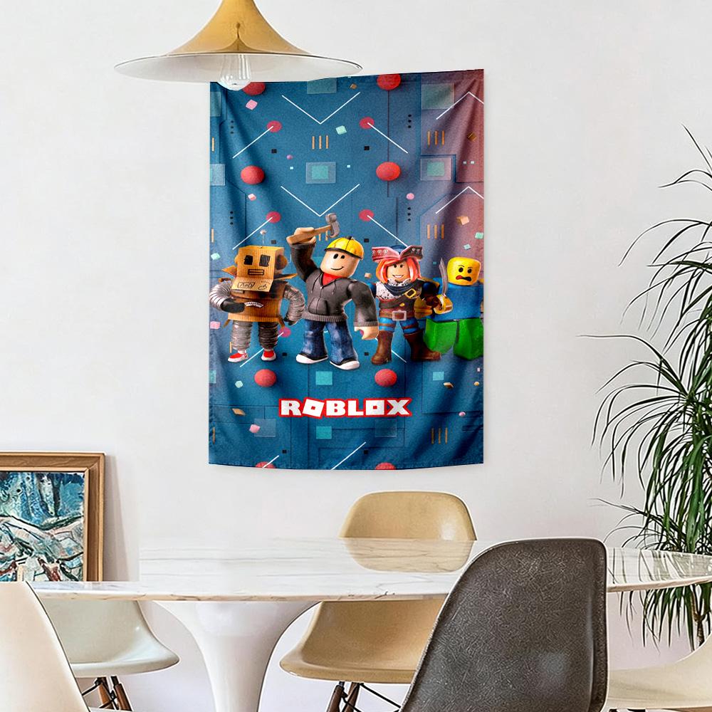 Roblox Wall Decor Tapestry Art For Pet Memorial Birthdaywedding Party Backdrop Family Gift