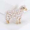 1Pcs Able And Elegant Lady Creative Animal Pin Buckles Women Men Classic Sheep Exquisite Brooch Badges