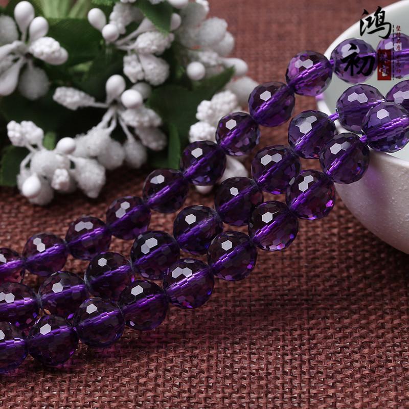 Crystal Amethyst64Faceted loose beads 128Faceted bead semi-finished product Brazilian Amethyst