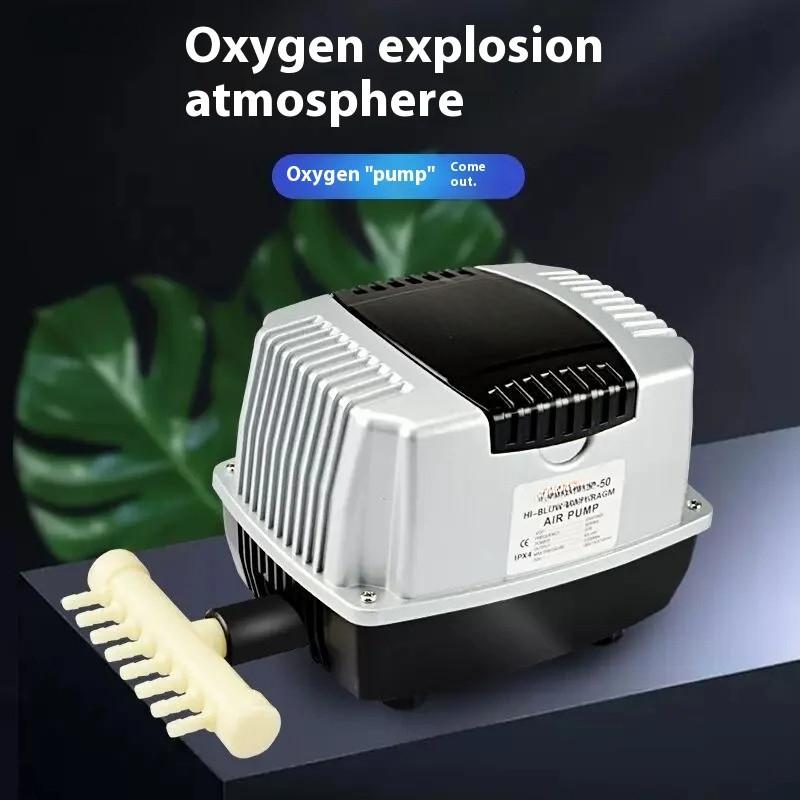Pompa di Ossigenazione Silenziosa ad Alta Potenza Pompa di Aerazione per Acquari Grandi Stagno per Pesci Acquacoltura Pompa di Ossigeno
