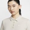 Nike Sportswear Printed Logo Soft Solid Color Polo Dress Women Dresses Light-Red White HJ8149-104