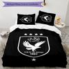 3pcs Al Ahly FC Design Cover Set - HD Printed Bedding with 1 Cover and 2 Pillowcases - Perfect for Home and Dorm Decor