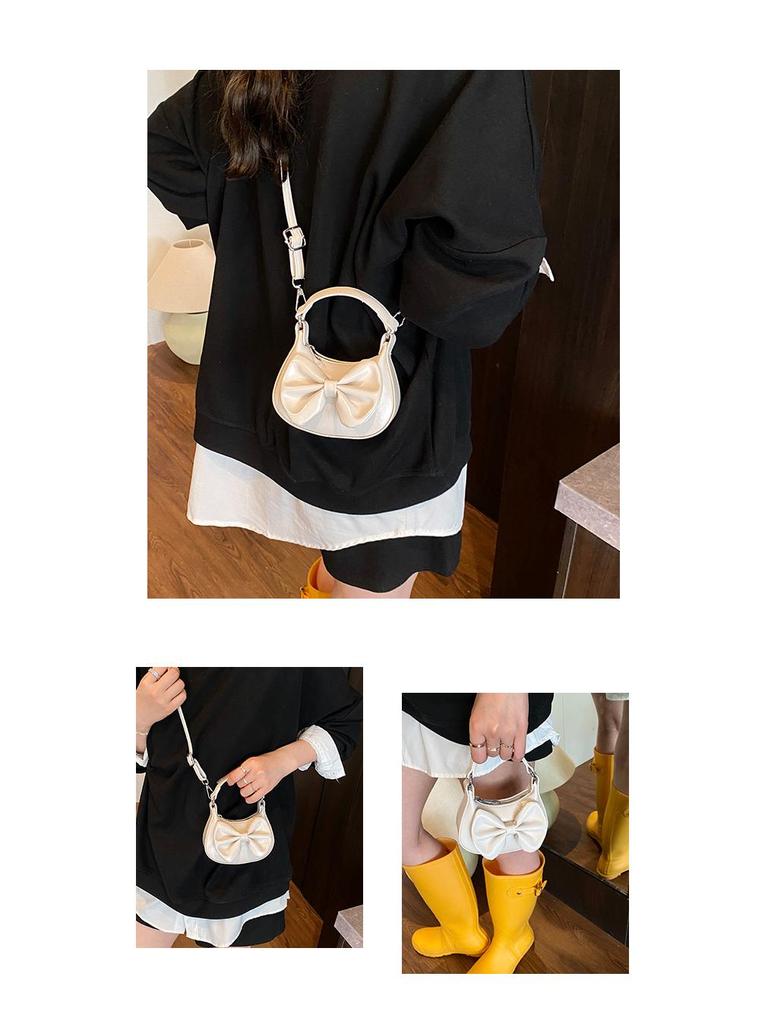 Módna Crossbody peňaženka na mince pre deti s mašľou
