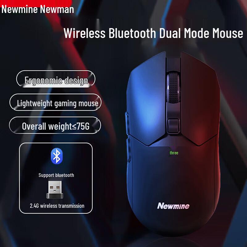 Newmine Dual Mode Wireless & Bluetooth Mouse