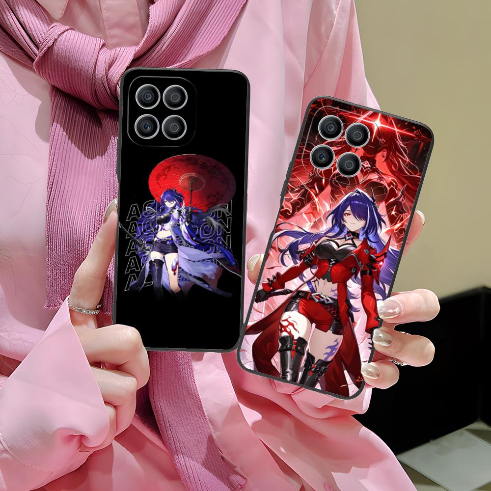 HSR Acheron Matte TPU Mobile Phone Case for Honor 90 80 70 60 50 30 20 10 9 8 7 Pro S SE Lite 5G Colorful Printing Cover