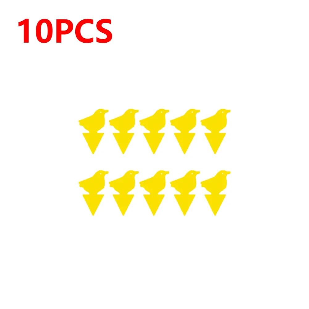 10Pcs Insect Traps Protect The Plant Double Sided Gnat Traps Non-Toxic and Odorless Sticky Board Traps for Garden Plants Kitchen