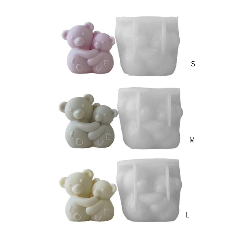 Hugging Bear Silicone Mold DIY Crafts Mold Scented Candle Mold DIY Table Ornament Mould Epoxy Resin Mold Nonstick