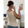 Summer New Women's Casual Button Sleeveless Camisole Tank Top, Leisure