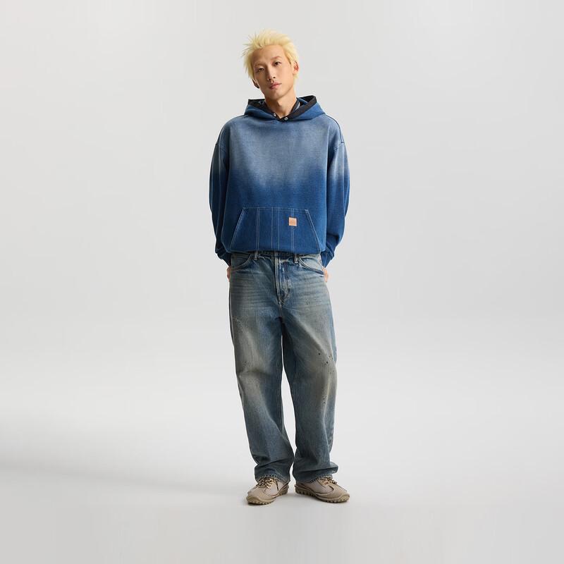 Lee Men's Hooded Long-Sleeve Sweatshirt with Drawstring Hem