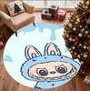 Labubu Pattern Round Rug, Indoor/Outdoor Mat, for Picnic, Gameroom, Bedroom, Office, Living Room, Home Decor Carpet, Birthday Gift