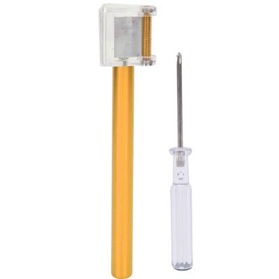 Bolígrafo Aplicador Rodillo Aceite para Bordes de Cuero Multifunción Herramienta para Manualidades en Cuero DIY(Oro )