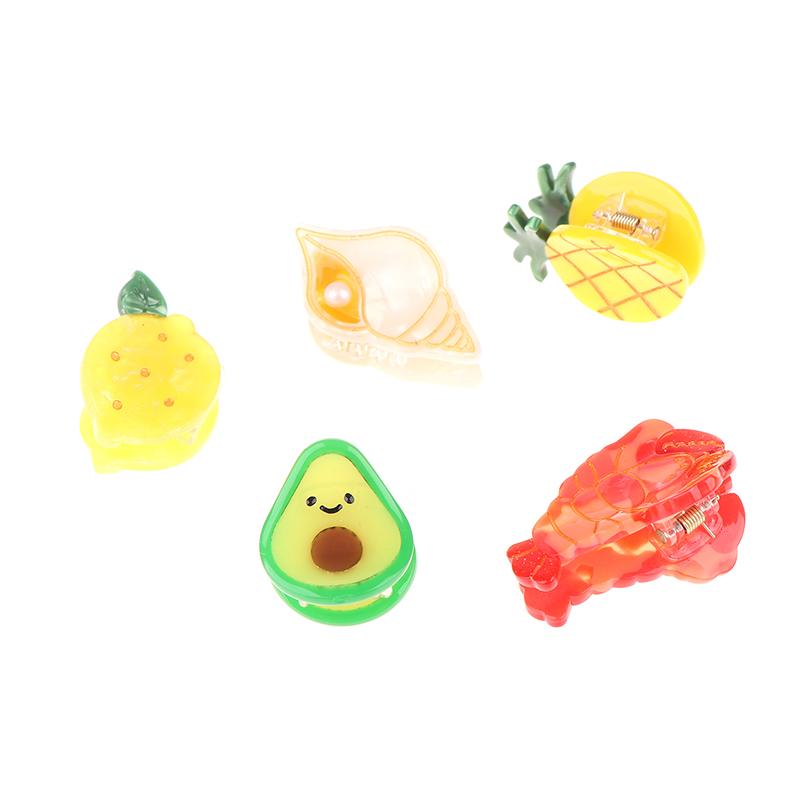 Mini Hair Claw Clips Cute Ocean Animals Starfish Cute Sweet Hair Accessories For Women