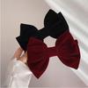 Handmade Velvet Bow Hair Clip - New Year Spring Festival Women's Hairpin
