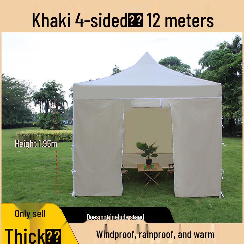 Transparent Tent Side Panel: Windproof & Waterproof Outdoor Canopy Enclosure with Thick Fabric and Durable Edging