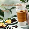 1pc Portable USB Electric Blender Cup - Automatic One-Touch Operation, Transparent with Measurement Markings, Food-Grade PP Mini Handheld Milk
