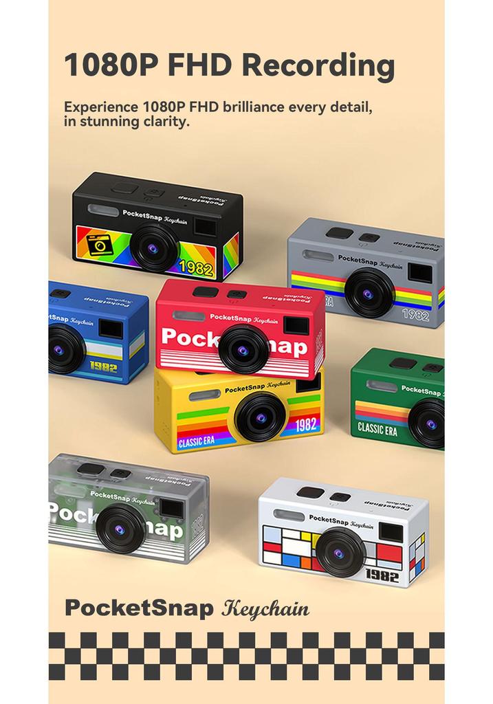 Retro Mini HD Mirrorless Travel Camera for Students